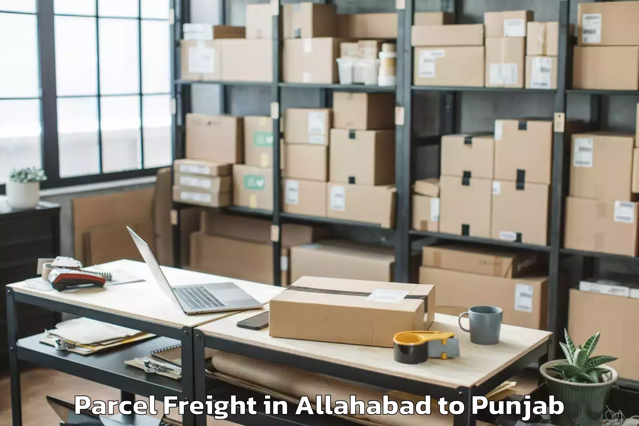 Easy Allahabad to Gurdaspur Parcel Freight Booking